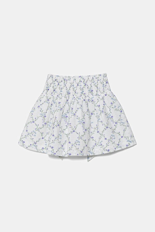 Παιδική βαμβακερή φούστα United Colors of Benetton 40VFG0013.P.Seasonal λευκό SS25