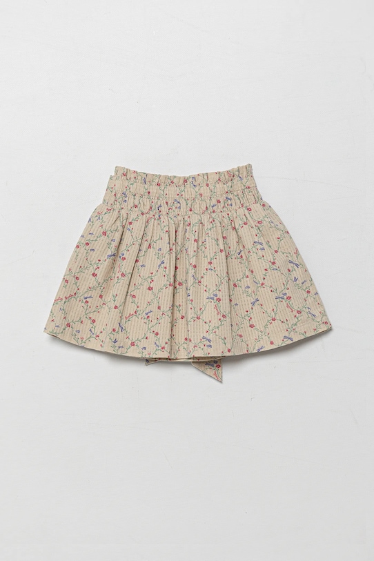 Παιδική βαμβακερή φούστα United Colors of Benetton 40VFG0013.P.Seasonal μπεζ SS25