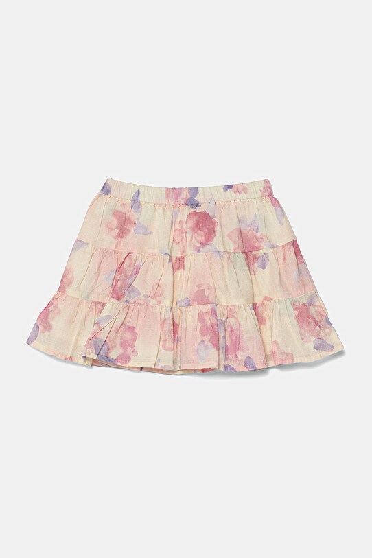 Dievčenská bavlnená sukňa United Colors of Benetton bavlna ružová 4HYUG0015.P.Seasonal