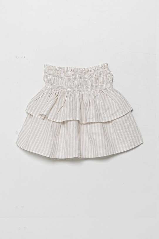 Dětská lněná sukně United Colors of Benetton 4Q1NC0023.G.Seasonal béžová SS25