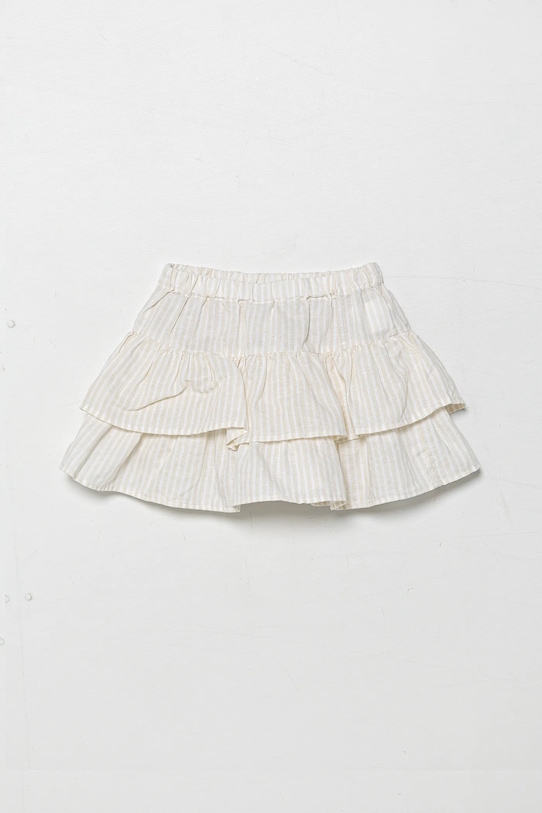 Παιδική λινή φούστα United Colors of Benetton 4Q1NG0010.P.Seasonal μπεζ SS25