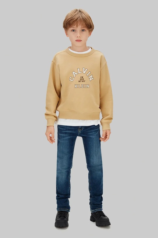 Calvin Klein Jeans jeans copii SLIM IB0IB02303.128.176.PPYA albastru