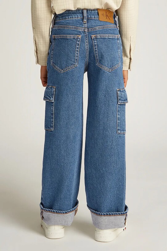 Дитячі джинси Calvin Klein Jeans SKATER RGD блакитний IB0IB02318.PPYA