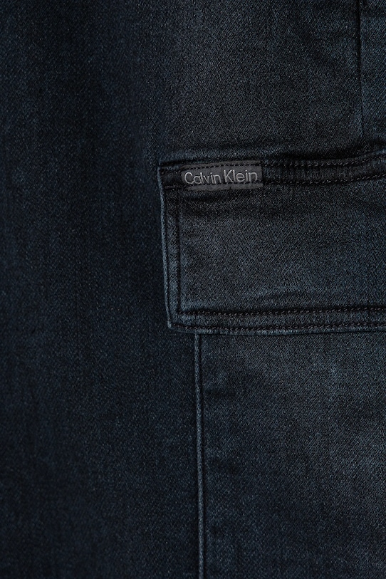 Chłopiec Calvin Klein Jeans jeansy dziecięce DENIM JOGGER IB0IB02408.PPYA granatowy