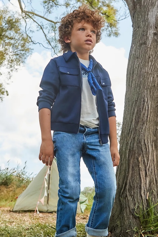 Mayoral jeans copii slim fit basic jeans albastru 515.5B.Mini.PPYA