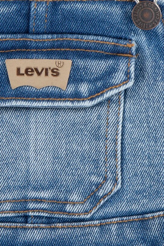Detské nohavice na traky Levi's LOOSE FIT CARGO OVERALL modrá 6EM311