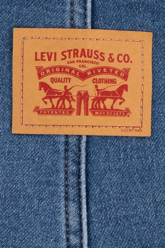 Levi's salopetă din denim pentru copii MY FIRST OVERALL albastru 6EM334