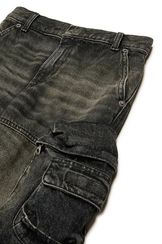 Diesel gyerek farmer DFISH-CARGO-S-J TROUSERS fekete J02155