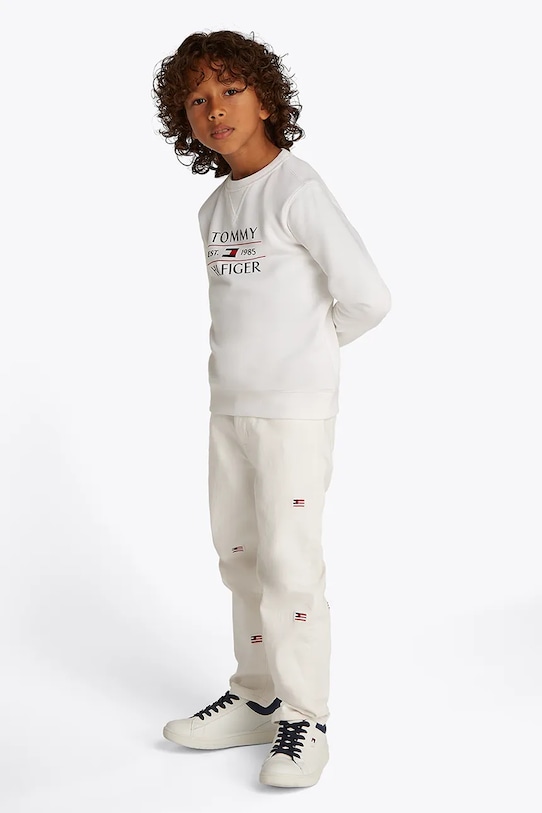 Dětské rifle Tommy Hilfiger ARCHIVE CRITTER džíny bílá KB0KB09561.128.176.PPYA