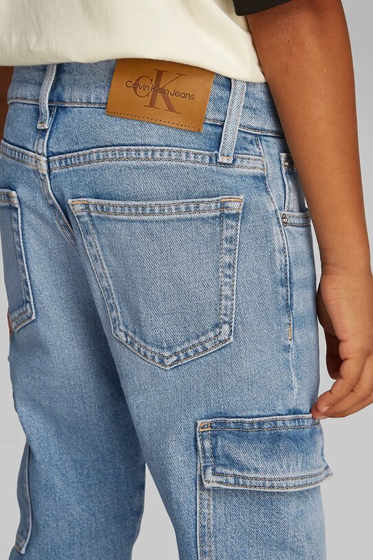 Džíny Calvin Klein Jeans CARGO DAD modrá IB0IB02477.PPYA