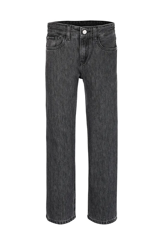 Calvin Klein Jeans jeansy dziecięce STRAIGHT IB0IB02479.PPYA czarny SS25