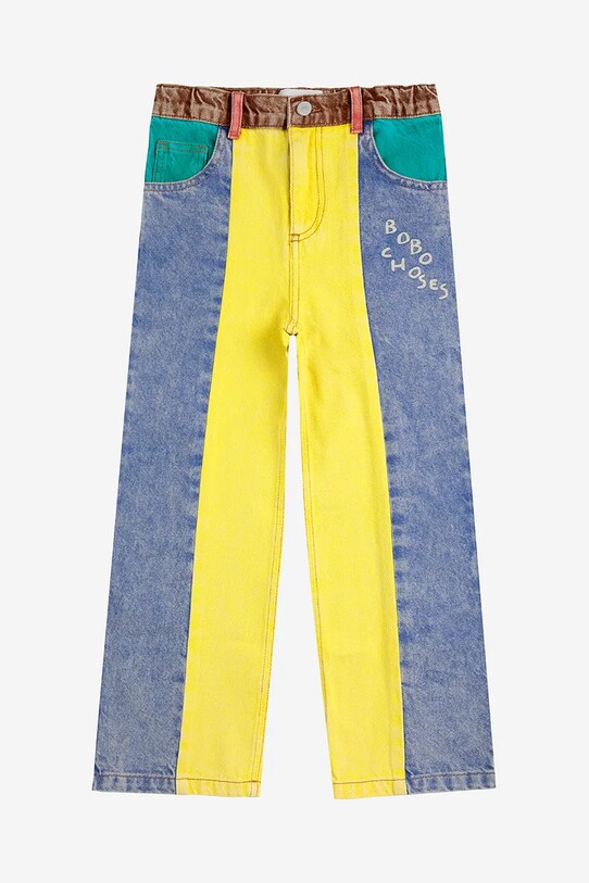 Bobo Choses jeans copii 125AC087 albastru SS25