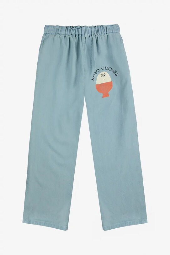 Bobo Choses jeans copii Morning Egg 125AC083 turcoaz SS25