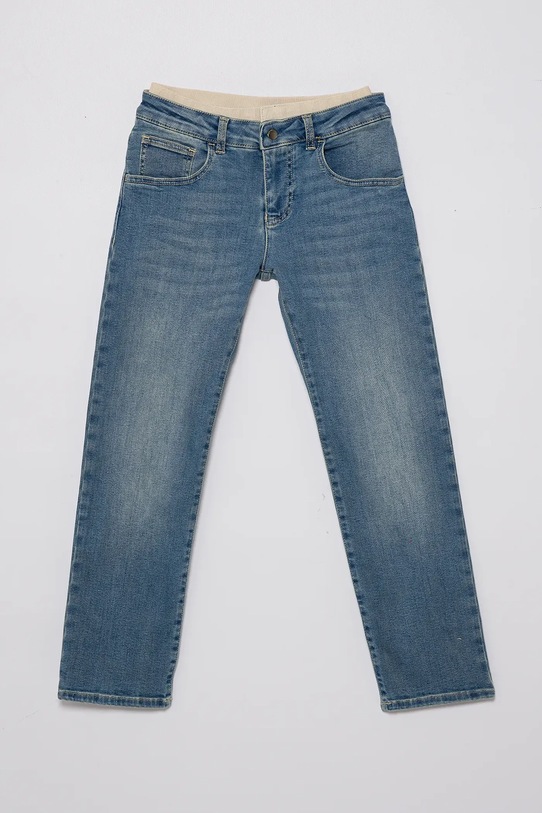 Дитячі джинси Emporio Armani з регулюванням блакитний EB000336.AF14099