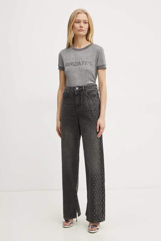 Хлопковые джинсы Patrizia Pepe 8P0662.D097S серый SS25