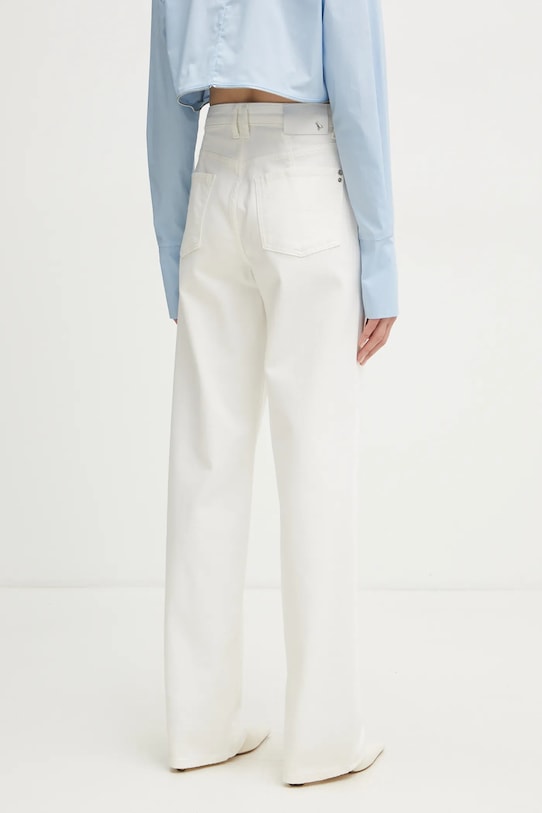 Odzież Patrizia Pepe jeansy 8P0692.D006 biały