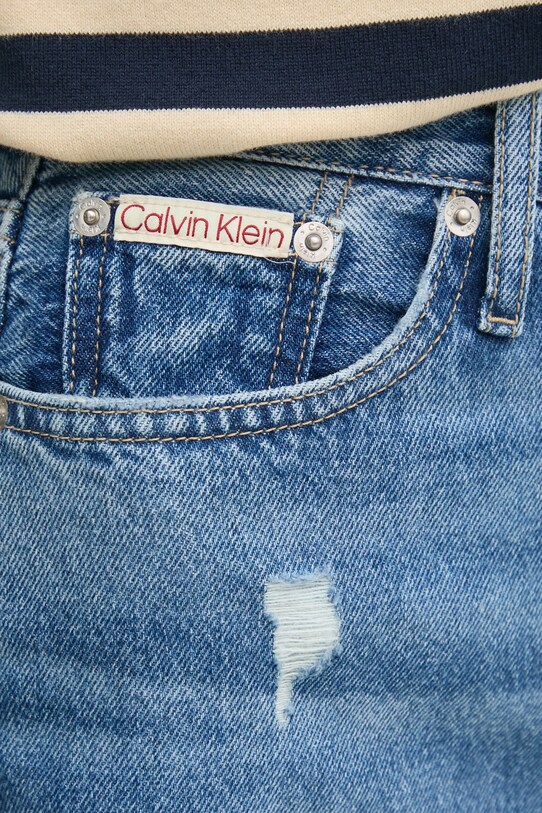 Rifle Calvin Klein Jeans modrá J20J224506
