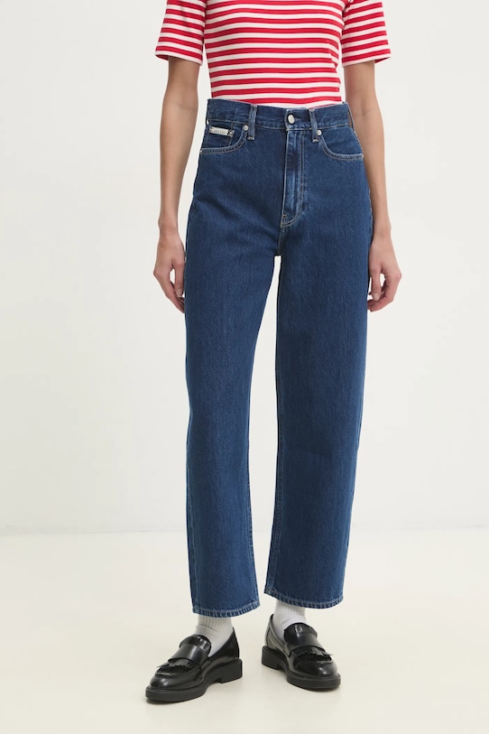 Džíny Calvin Klein Jeans Planet friendly námořnická modř J20J225004