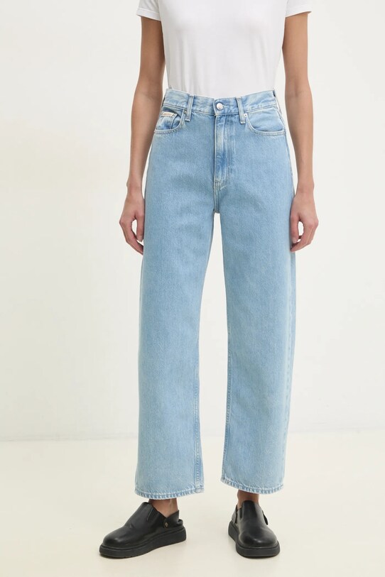 Rifle Calvin Klein Jeans modrá J20J225006