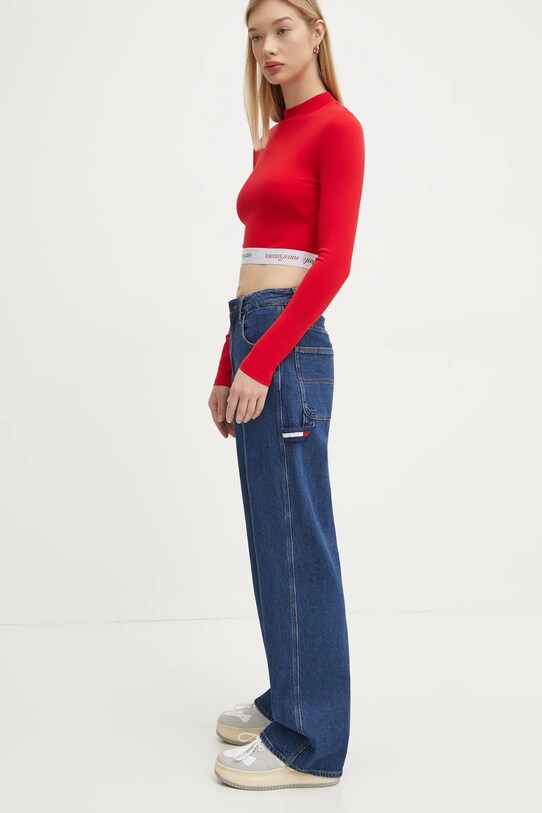 Rifle Tommy Jeans DW0DW20460 tmavomodrá