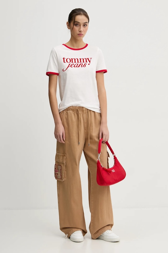 Nohavice Tommy Jeans DW0DW20531 hnedá SS25