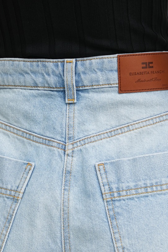 Džíny Elisabetta Franchi modrá PJ81D51E2