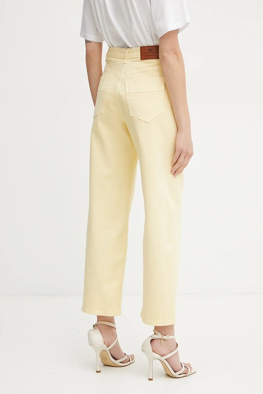 Odzież Elisabetta Franchi jeansy PJ87D51E2 żółty