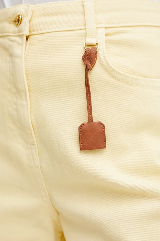 Elisabetta Franchi jeans galben PJ87D51E2