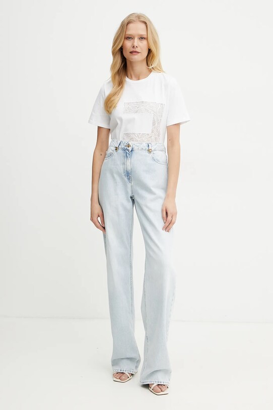 Elisabetta Franchi jeansi PJ94I51E2 albastru SS25