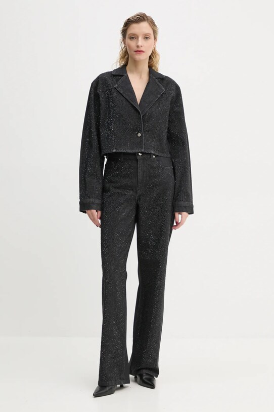 Τζιν παντελόνι Gestuz 10909557 μαύρο SS25