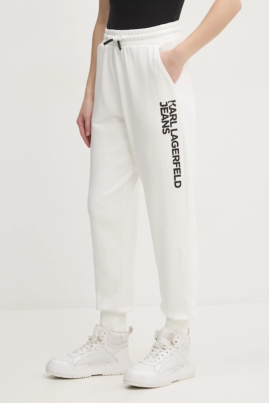Karl Lagerfeld Jeans pantaloni della tuta maglia bianco A1W10058