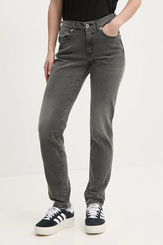 Τζιν παντελόνι Karl Lagerfeld Jeans χαμηλή γκρί A1W10109