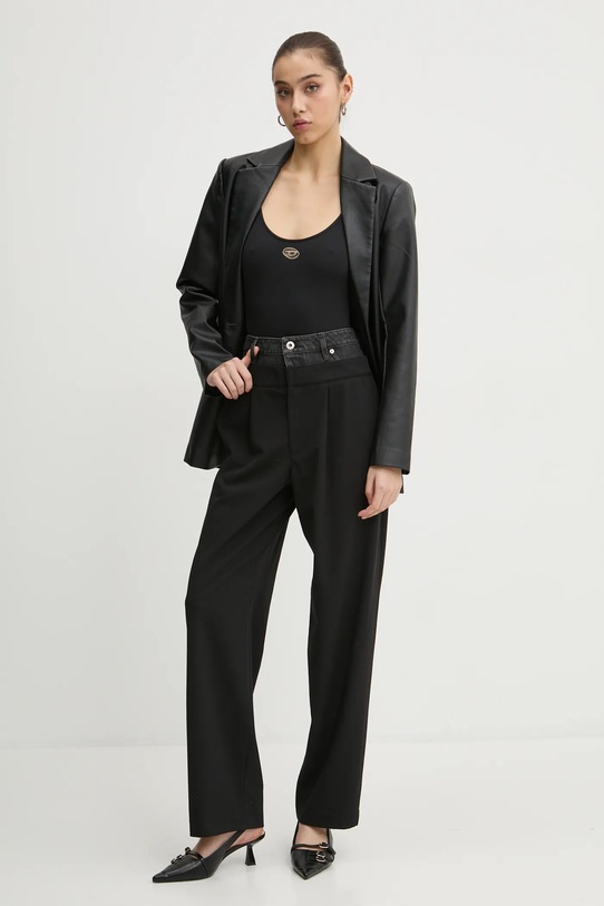 Hlače Karl Lagerfeld Jeans A1W10061 crna SS25