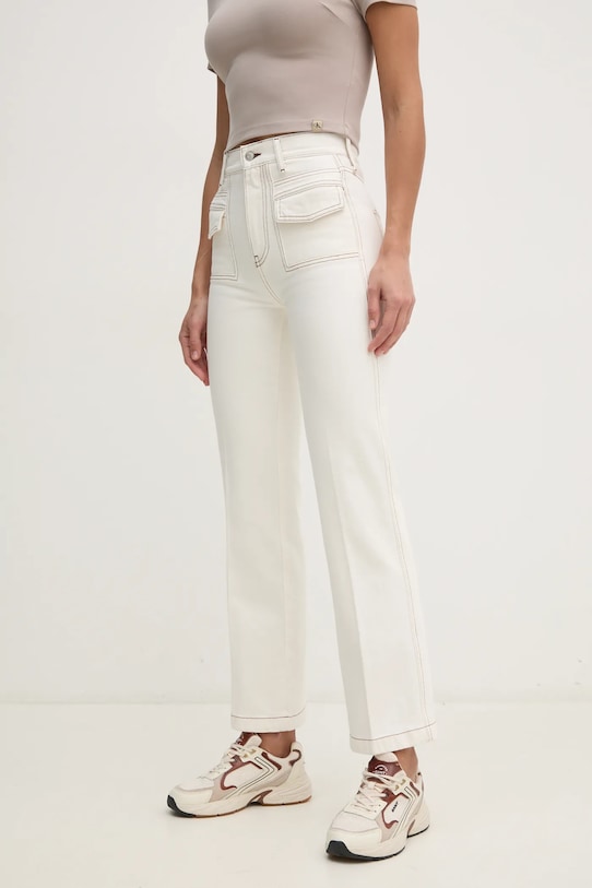 Džíny Tommy Hilfiger Planet friendly béžová WW0WW43718