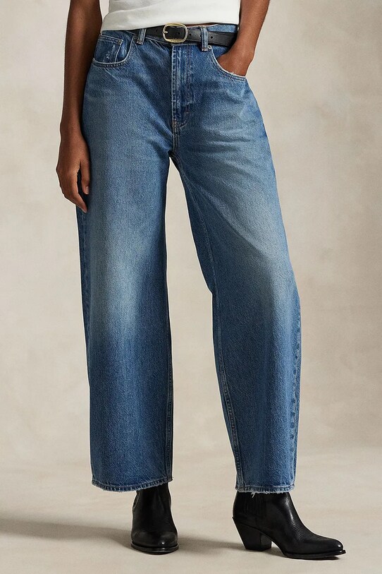 Bavlnené rifle Polo Ralph Lauren 211969380 modrá SS25