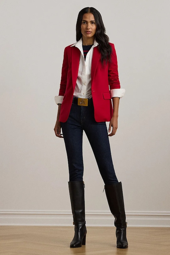 Oblečení Džíny Lauren Ralph Lauren 200960600 modrá