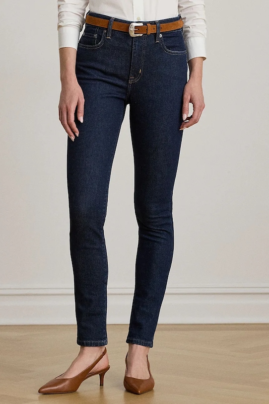 Lauren Ralph Lauren jeansy 200960600 granatowy AW25