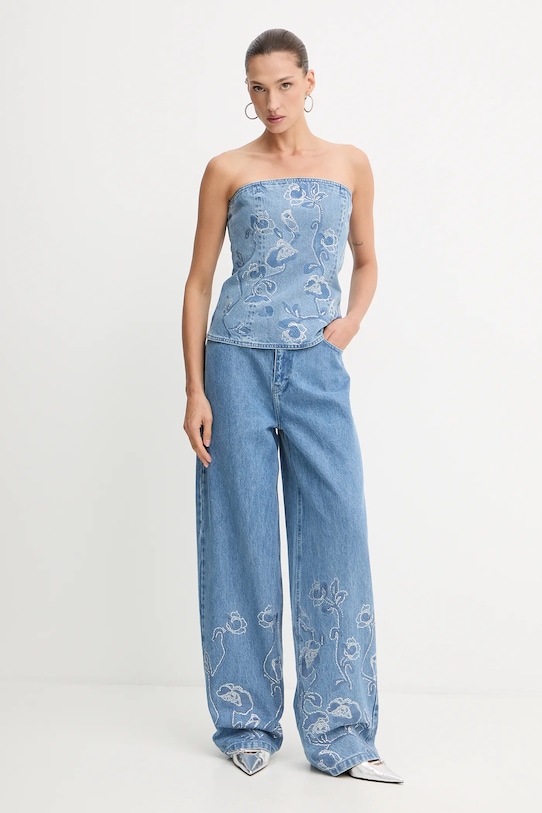 Rotate jeansi 0 1134551603 albastru SS25