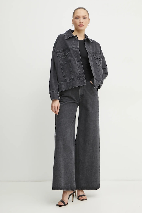 Liviana Conti jeansi F5SY75 negru ZS25