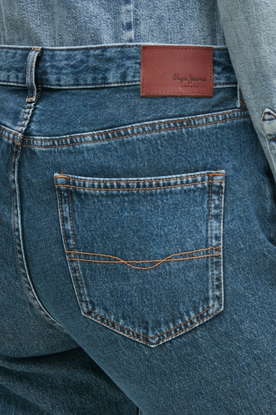 Pepe Jeans jeansi TAPERED JEANS HW VIOLET bleumarin PL204591EF2