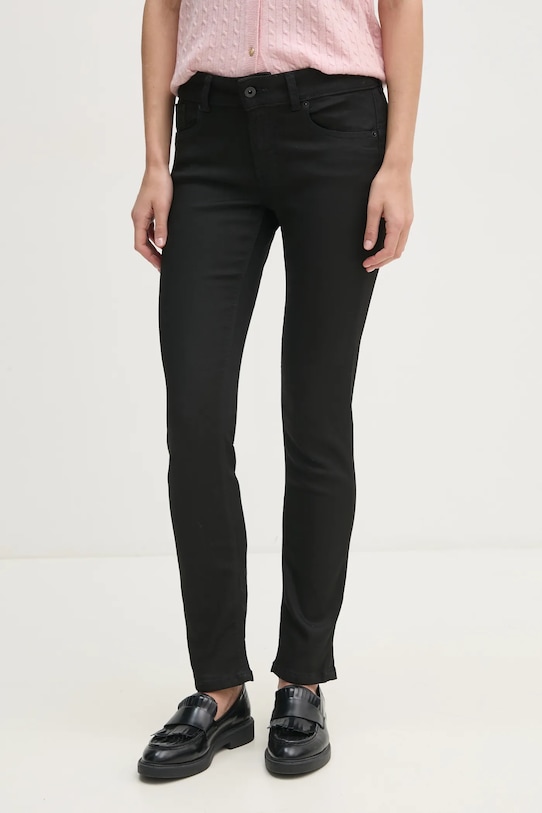 Pepe Jeans jeansy SLIM JEANS LW NEW BROOKE czarny PL204737XM7