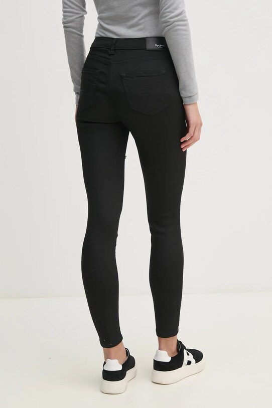 Ρούχα Τζιν παντελόνι Pepe Jeans SUPER SKINNY JEANS HW PL204738XM7 μαύρο