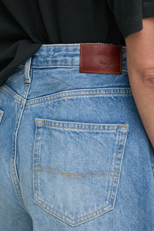 Pepe Jeans jeansi WIDE LEG JEANS UHW JAIMY albastru PL204740MS7