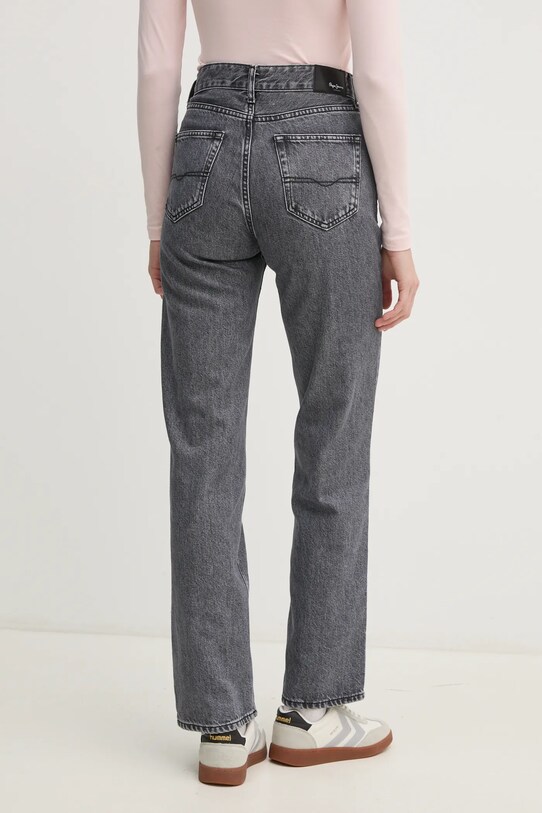 Odzież Pepe Jeans jeansy STRAIGHT JEANS HW ROBYN PL204901UM0 szary