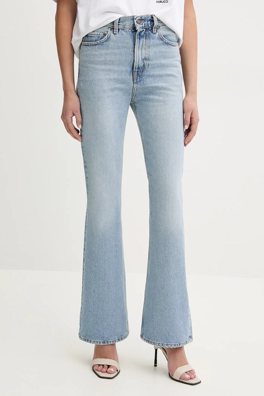 Rifle Fiorucci Faded Heart Pocket Flared Jeans modrá U02SPDJE075DN01DN01