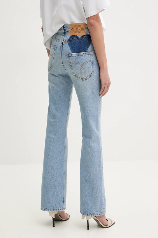 Abbigliamento Fiorucci jeans Faded Heart Pocket Flared Jeans U02SPDJE075DN01DN01 blu