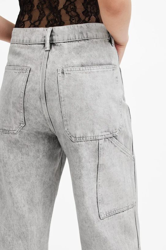 AllSaints jeansy bawełniane MIA W056EB szary