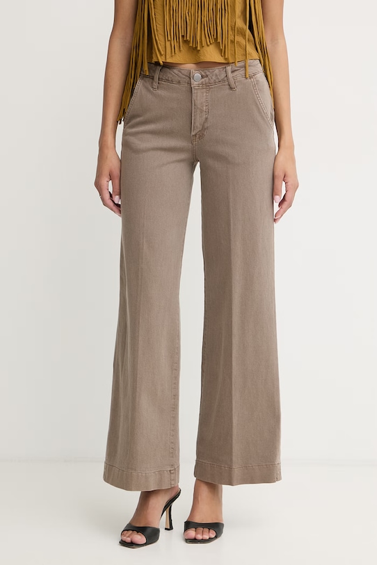 Guess jeansy wide leg damskie ZOYA brązowy W5RA1L.WFXVA