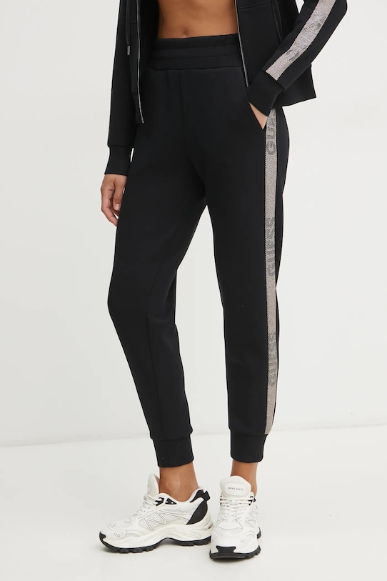 Donji dio trenirke Guess VICTOIRE natpis crna W5RB00.KBYE2