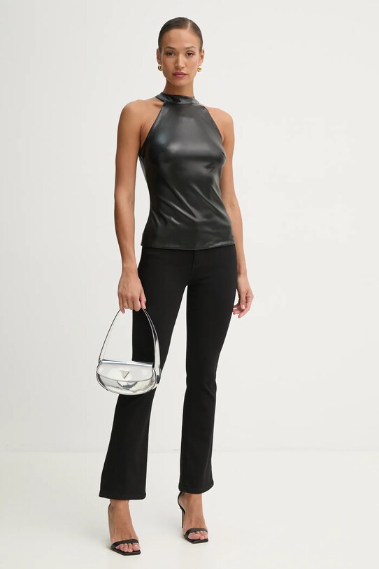 Τζιν παντελόνι Guess W5RA0L.D5LM1 μαύρο SS25